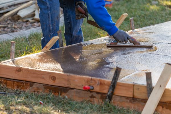 Patio Slab Construction in Stockton