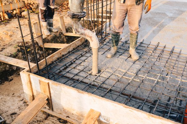 Pole Barn Foundation Pouring in Stockton